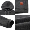 TRACKSUIT MEN Märke Manlig Solid Hooded Sweatshirt + Byxor Set Mens Hoodie Sweat Suit Casual Sportswear S-5XL 211014