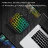 ZIYOULANG T1 Wired One Handed Membrane Gaming Keyboard Mouse Combo Set Ergonomisches Design für PUBG PC Gamer