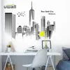 PVC Nortic City Wall Stickers Heminredning vardagsrum sovrum bakgrund vägg dekoration självhäftande rum dekor klistermärke 210929189x