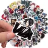 50pcsLot Black Butler Anime autocollants pour ordinateur portable planche à roulettes valise vélo voiture décalque JDM Doodle Applique étanche autocollant 7214035