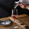 Decanter top spin in vetro cristallo personalizzato specchio intagliato bicchiere di vino rosso netto rosso lo stesso abito di fascia alta Decanter per vino Y1120