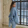 Veste en jean d'automne pour femme Bleu Casual Jeans Vestes Femmes Lâche Lavé Vintage Manches longues Manteaux d'hiver Femme 210914