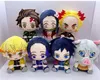 20cm Cartoon Anime Demon Slayer brinquedos Kazuma Tanjiro Nidouzi Hand donew brinquedo de pelúcia presente favorito das crianças