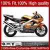 حقن العفن Fallings ل Kawasaki Ninja ZX 9R 900 CC ZX9 9 R 98-03 Bodywork Kit 25NO.32 ZX900 الذهبي الأسود ZX9R 00 01 02 03 ZX-9R ZX-900 900CC 2000 2001 2002 2003 OEM Bodys