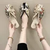 Плоские тапочки обувь летняя модная женская корейская версия водяной бури