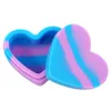 Contêineres de silicone Design Heart Alta qualidade fumando o stick jarra de 17 ml de recipiente para óleo