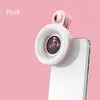 Flash Heads LED Телефон Линза Selfie Ring Light Mobile Fill HD Макросместитель Дизммируемый Лампа Красота Рицвета