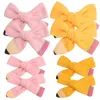 Hair Accessories Ncmama 20pcs/lot 3"/4" Bows Handmade Pencil Bow Cotton Clip For Teenage Girls Students