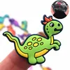 1 pçs amuletos de sapato romance acessórios de dinossauro bonito decoração de sapato de jardim para fivela crianças natal meninos presente croc