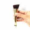 Fondation de beauté à double devoir Brosse de maquillage spatule Gold Beauty Cosmetics Tools7404530