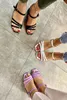 Sandaler Lal skor Väskor Kvinnor Piping Classic High-Heeled Shoes-Lilac B2000