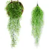 5Prong Comprimento 82cm Golden Bellwillow Artificial Fake Flower Plant Plant Wall Decoration Indoor Outdoor Hanging Decor Plant1594835