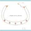 & Pendants Jewelryelegent Necklaces Collar Thin Neck Jewelry Pink Cz Choker Style Women Simple Statement Daily Weared Chokers Drop Delivery