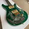 Paul Smith Dragon Red Green Blue Yellow Grey Flame Maple Top Electric Guitar Abalone Birds Inlay Wrap Arround Tailpiece Tremolo8589074