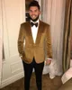 Мужские костюмы Blazers Зимний бархатный костюм 2 шт Формальный костюм Homme Wedding Man Tuxedos 2021 Вечернее обед Вечернее платье на заказ Blazer