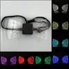 Accessori per costumi New LED Lampeggiante Papillon Light UP LED Tie Rave Costume Cravatta Incandescente DJ Bar Dance Carnival Party Cool Puntelli Matrimonio