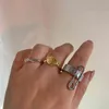 Zespół pierścień Pierścionki Western Empress Dowager Planet Kobiet Mniejszości Projekt Pin Moda Osobowość Ins Light Luksusowy Zimny ​​Wiatr