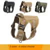 Wojskowa Tactical Dog Harness Pet Dogs Wiązka Kamizelka Nylon Bungee Dog Leash Uprząż Dla małych Dużego Psy Akcesoria K9 Niemiec 210712