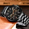 Lige Mens Watches Top Luxury Brand Business Quartz Watch Men Military Sports Waterproof Dress Wristwatch Black Relogio Masculino Q0524