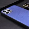 PU Skóra Powrót Pokrywa Telefon komórkowy Przypadki na telefon iPhone 12 11 Pro Max Mini XR XS X 8 7 6 Plus Antiskid Ultra Slim Cross Wzór Wstrząsy Biznesowe Okładki