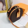 2021 Luxe Vrouwen Portemonnees Mini Cirkel Tassen Ontwerpers Handtassen Ronde Crossbody Schouder Telefoon Tas Met Gedrukte Bloem Mode Cut173W