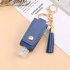 cartoon accessories Leather Sanitizer Holder Case with hand lotion Sanitizer Bottle Tassel Key Rings child Girls Jewelry 8 Designs 129 Y2