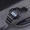 SKMEI Chrono Alarm Watch Mężczyźni LED Sports Digital Męskie Zegarki 2 Zliczanie 2 Zegarki Zegarki Zegar Relogio Masculino 1606 Q0524