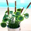 Dekoracyjne kwiaty wieńce zielone Bristsgrass Clover plastikowy wazon kwiatowy Zestaw sztuczny rzemiosło dom