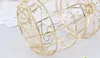 NEW!!! Wedding Favor Box European style Gold Matel Boxes romantic wrought iron birdcage wedding candy box tin box wholesale CDC13