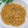 2000pcs Gold Plated Metal Round Spacer Beads 3mm For Jewelry Making Bracelet Necklace DIY Accessories