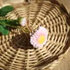Idyllischer künstlicher runder Chrysanthemen-Blumenzweig für Bauernhaus-Heimdekoration, Hochzeit, Straße, Blumenarrangement, Kunsthandwerk