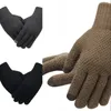 Men's Knitted Gloves Winter Autumn Male Touch Screen Gloves High Quality Plus Thin Velvet Solid Warm Mittens Business 316 X2