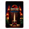 2021 Klassieke film Posters Film plaque Vintage metalen tin borden Cafe Bar Cinema Decor E.t. Jaws Jurassic Park Retro Schilderij Muursticker
