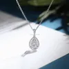 Water drop Diamond Necklace Cubic Zirconia necklaces wedding necklaces women fashion jewelry will and sandy gift