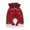 Рождественские украшения Santa подарочная сумка Candy Print Storage Package с DrawString для