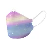 Adult ffp1 mask starry sky pattern sweet heart anti-dust non-woven breathable masks women men disposable facemasks designer new