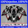 Injektionsfeedningar för Aprilia RS-125 RS4 RSV 125 RS 125 RR 125RR RSV-125 12-16 12NO.0 RSV125 RS125 R 2012 2013 2014 2015 2016 RSV125RR 12 13 14 15 16 OEM Bodys Silvery Röd