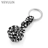 New Design Paracord Keychain Lanyard Fist Knot High Strength Parachute Cord Self-defense Emergency Survival Tool Key Ring J0306