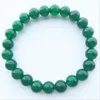 Pulseras con abalorios, pulsera elástica a la moda, elástica para hombres y mujeres, piedra Natural, Amazon Green, crear cuentas, joyería expandible Diy Raym22