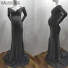 Беременные женщины блестки нежно с длинным рукавом стройные платья для беременных для фотосъемки Maxi платье на беременность платье для беременности q0713