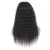 Deep Wave Headband-peruk för svarta kvinnor Brasilianska Virgin Human Hair Jerry Curly Glödlöst Parys Våt och Vågig 180% Täthet