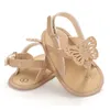 Sandaler sandalen barn spädbarn baby flickor skor fjäril kausal sommar född platta mjuka ssandaler för andalias niñas
