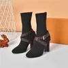 Luxury Designer Beaubourg Since 1854 Ankle Brown Boot Fashion Woman Heel Bootie Line Ranger Boots with Original Box