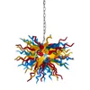 Art Deco Mouth Blown Murano LED Lamps Multi Color Chandeliers in China Turkish Style Hotel Home Decoration