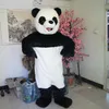 Alta QualityLue Giant Panda Mascot Traje Halloween Christmas Festa de Desenhos Animados Personagens de Desenhos Animados Roupa Terno Adulto Mulheres Vestido Carnaval Unisex Adultos