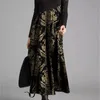 O首の女性冬のTシャツドレス長袖ファッションドレス女性カジュアルシックな印刷女性作品MIDI秋のドレス201008