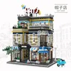 JIESTAR 89121 chapeau boutique modèle modulaire ville vue sur la rue série enfants assembler des blocs de construction jouet garçon fille cadeau