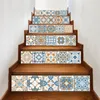 20cmx100cm Wall Stickers Peel and Stick Tile Backsplash Stair Riser Decals DIY Tiles Decal Mexican Traditional Small Waterproof Home Decor Staircase 713 K2