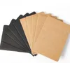 2021 Strony Notebooki Travel Journal Papiernicze Czarny Pusty Notatnik Kraft Papierowa książka dla retro Soft Pad Notebook