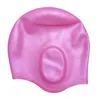 1st Sile Diving Swimming Cap Swim Pool Water Sport Vattentät Långt hårskydd Öron Cup Swim Caps Hatt för kvinnor Men2735179